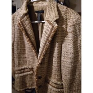 THE LIMITED Ladies Tweed Button Down Jacket, SizeMedium